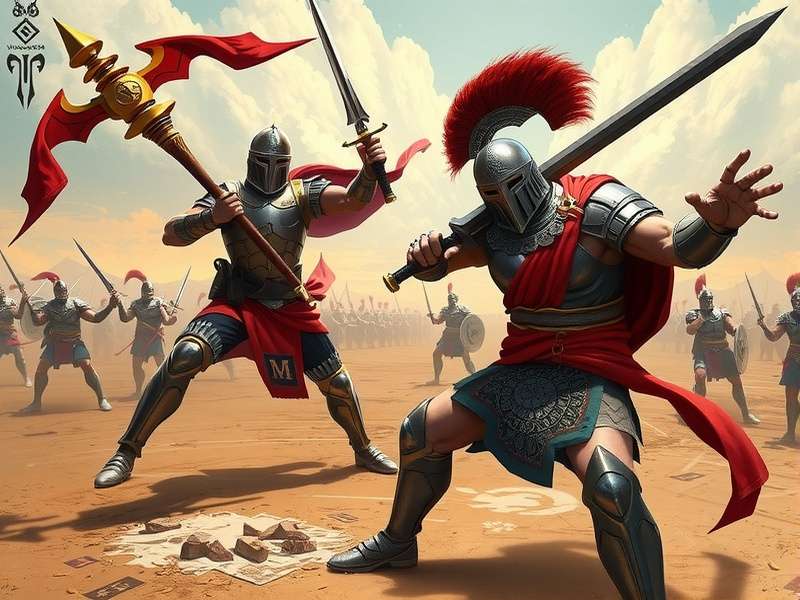 Mace Vanguard Gladiator Battle Scene